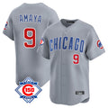 Trusc C.Cubs #9 Miguel Amaya Player Gray Road 150th Anniversary Limited Home Stitched Jerseys