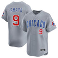 Trusc C.Cubs #9 Miguel Amaya Player Gray Road Limited Home Stitched Jerseys