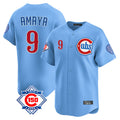 Trusc C.Cubs #9 Miguel Amaya Player Light Blue 150th Anniversary Limited Home Stitched Jerseys