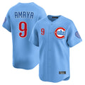 Trusc C.Cubs #9 Miguel Amaya Player Light Blue Limited Home Stitched Jerseys