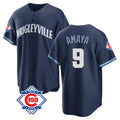 Trusc C.Cubs #9 Miguel Amaya Player Navy 150th Anniversary City Connect Home Game Stitched Jerseys