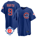 Trusc C.Cubs #9 Miguel Amaya Player Royal 150th Anniversary Home Game Stitched Jerseys