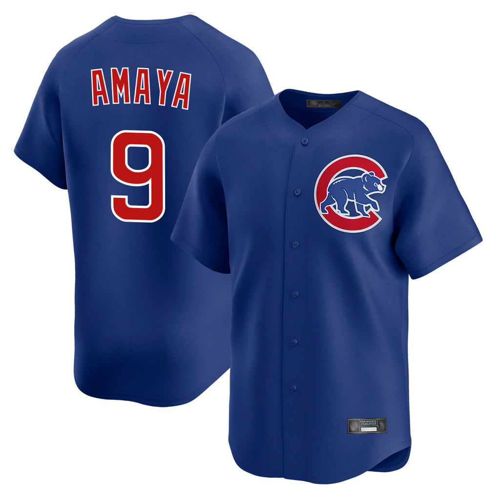 Trusc C.Cubs #9 Miguel Amaya Player Royal Limited Home Stitched Jerseys