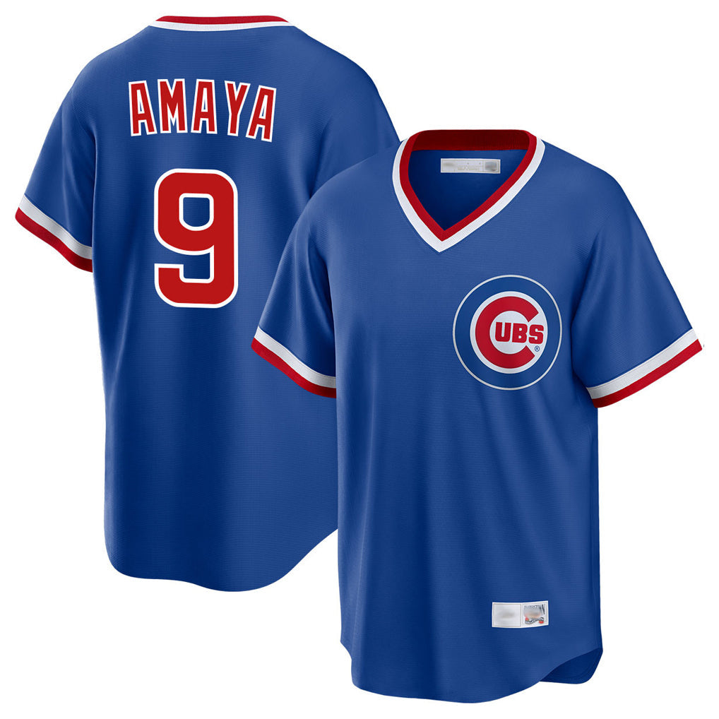 Trusc C.Cubs #9 Miguel Amaya Player Royal T-shirt Cooperstown Collection Limited Stitched Jerseys