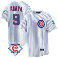Trusc C.Cubs #9 Miguel Amaya Player White 150th Anniversary Home Game Stitched Jerseys
