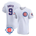 Trusc C.Cubs #9 Miguel Amaya Player White 150th Anniversary Limited Elite Home Game Stitched Jerseys