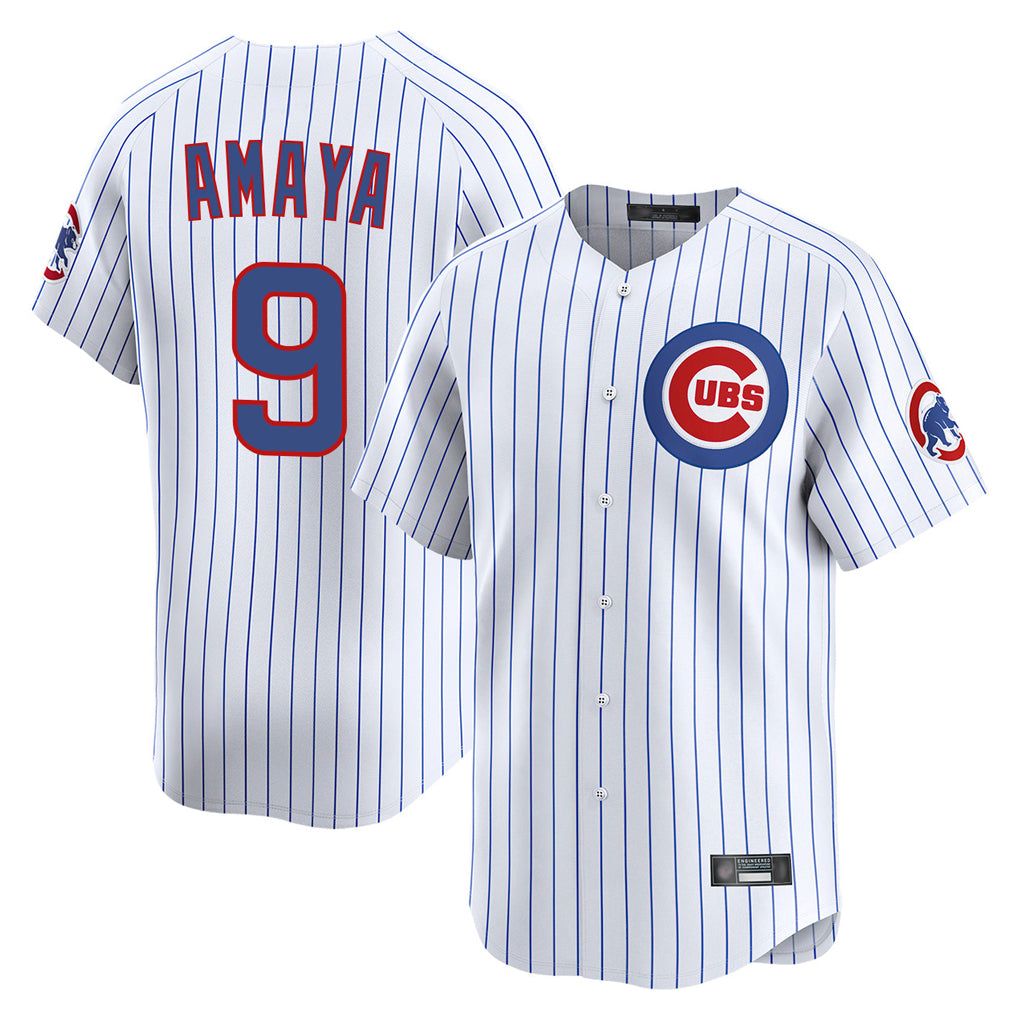 Trusc C.Cubs #9 Miguel Amaya Player White Limited Home Game Stitched Jerseys