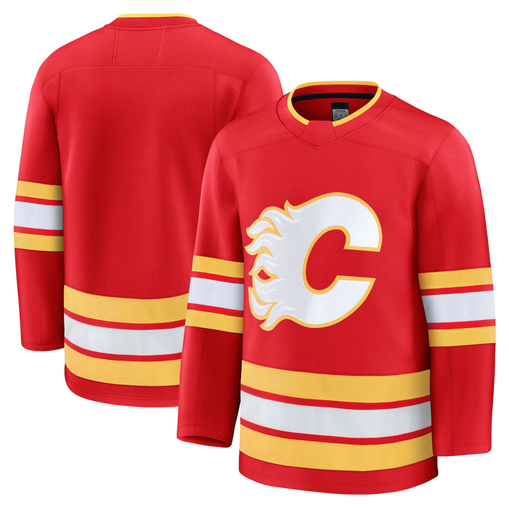 Trusc C.Flames Red Home Premium Jerseys