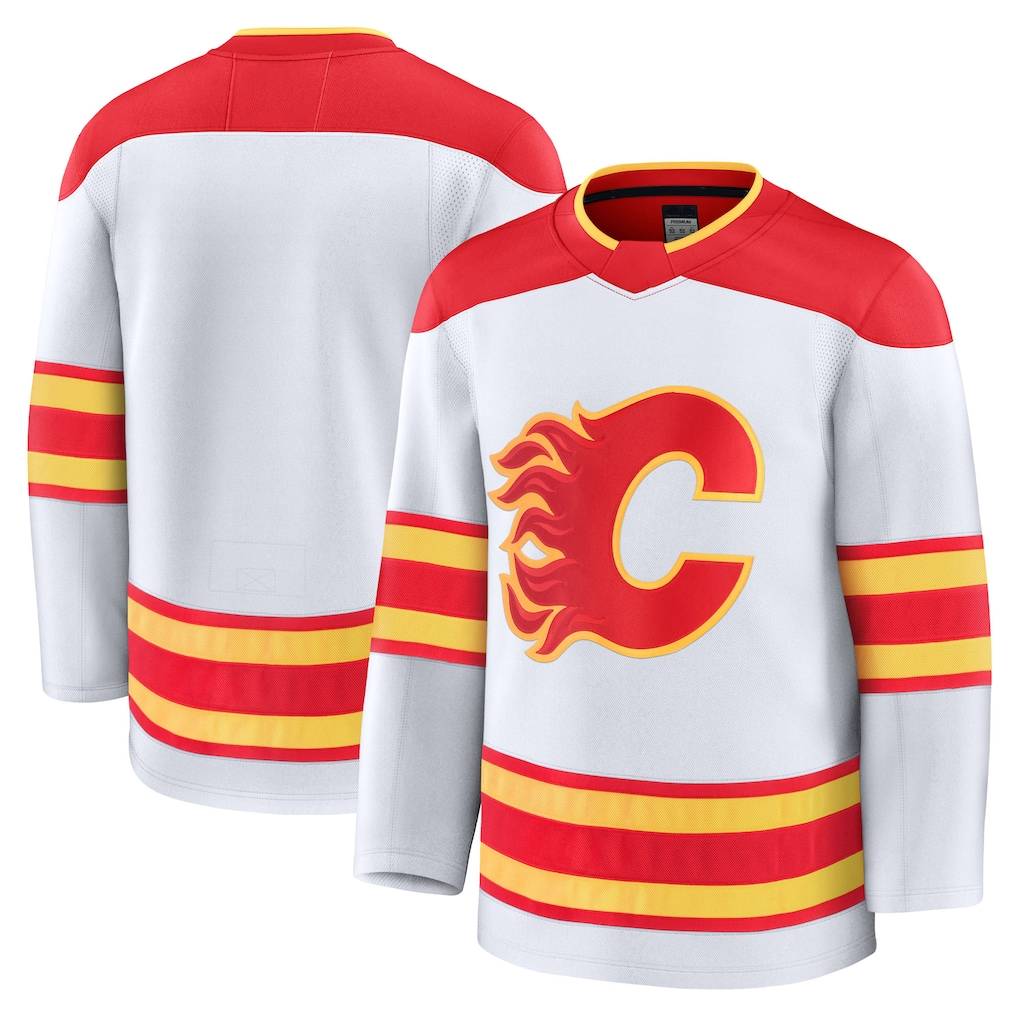 Trusc C.Flames White Away Premium Jerseys