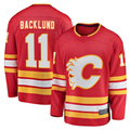Trusc C.Flames #11 Mikael Backlund Red Home Breakaway Player Jerseys