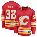 Trusc C.Flames #32 Dustin Wolf Red Home Breakaway Jerseys