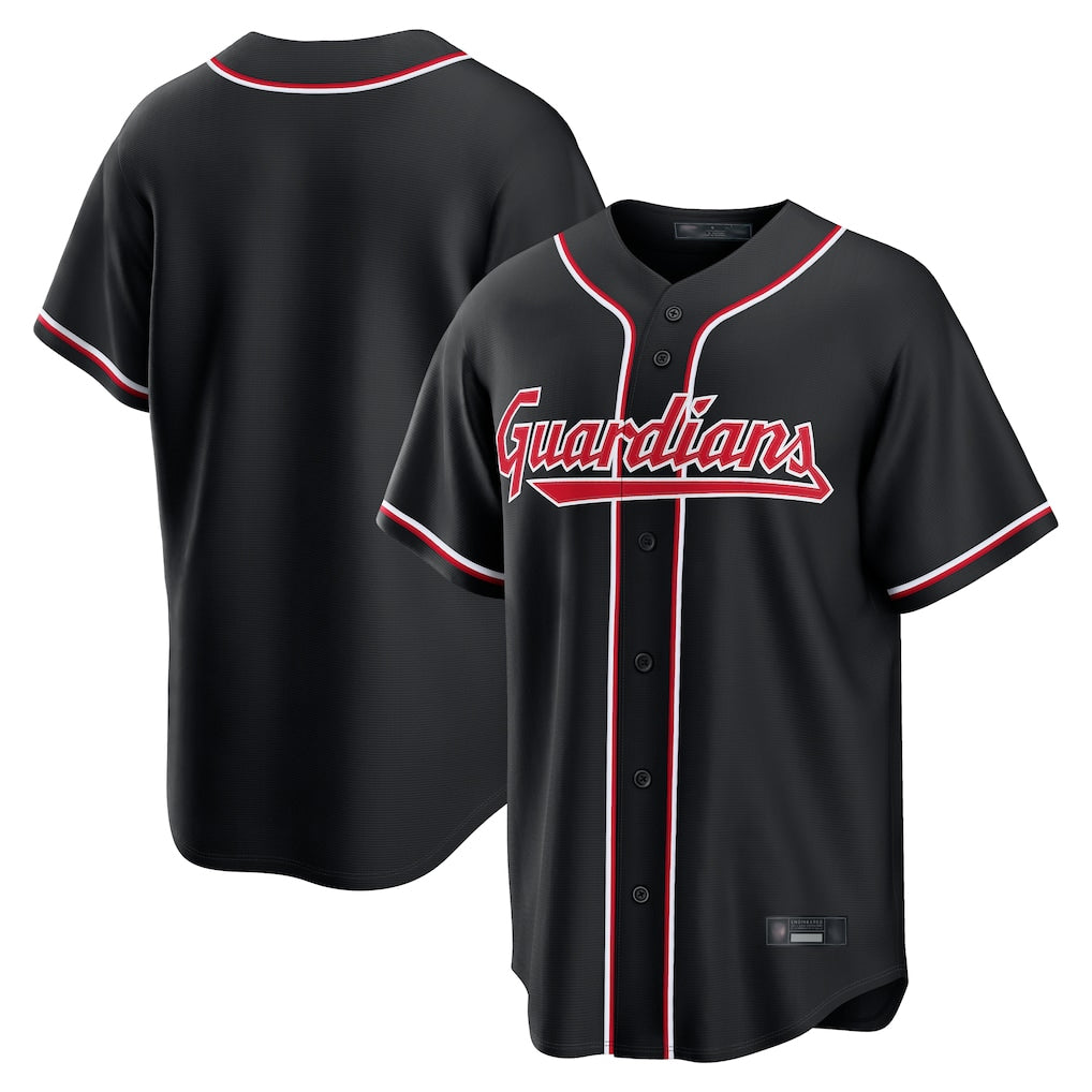Trusc C.Guardians Black Fashion Out Home Game Blank Player Stitched Jerseys