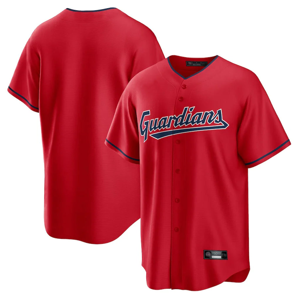 Trusc C.Guardians Red Home Game Blank Player Stitched Jerseys