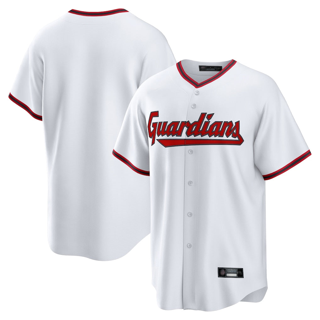 Trusc C.Guardians White Home Game Blank Player Stitched Jerseys