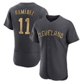 Trusc C.Guardians #11 Jose Ramirez Player Charcoal All-Star Limited Elite Home Stitched Jerseys