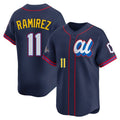 Trusc C.Guardians #11 Jose Ramirez Player Navy American League All-Star Edition Limited Home Stitched Jerseys