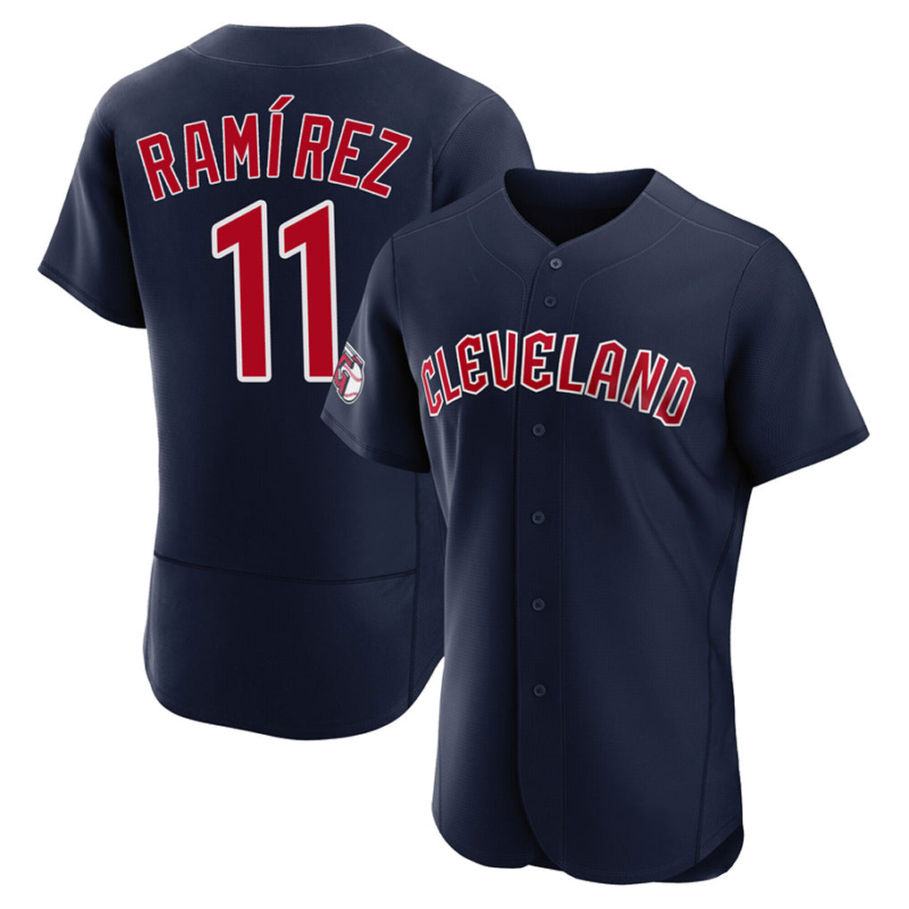 Trusc C.Guardians #11 Jose Ramirez Player Navy Limited Elite Home Stitched Jerseys