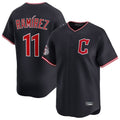 Trusc C.Guardians #11 Jose Ramirez Player Navy Limited Home Stitched Jerseys