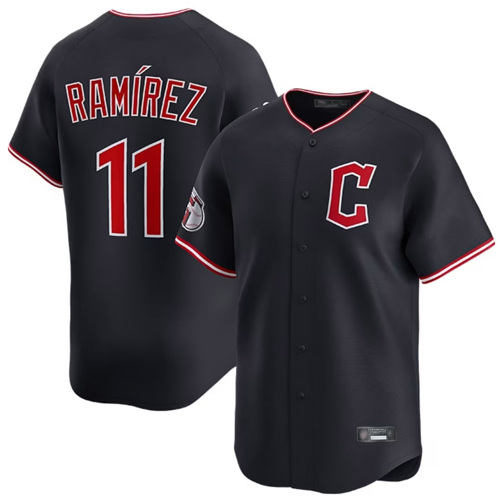 Trusc C.Guardians #11 Jose Ramirez Player Navy Limited Home Stitched Jerseys