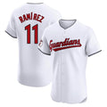 Trusc C.Guardians #11 Jose Ramirez Player White Limited Elite Home Stitched Jerseys