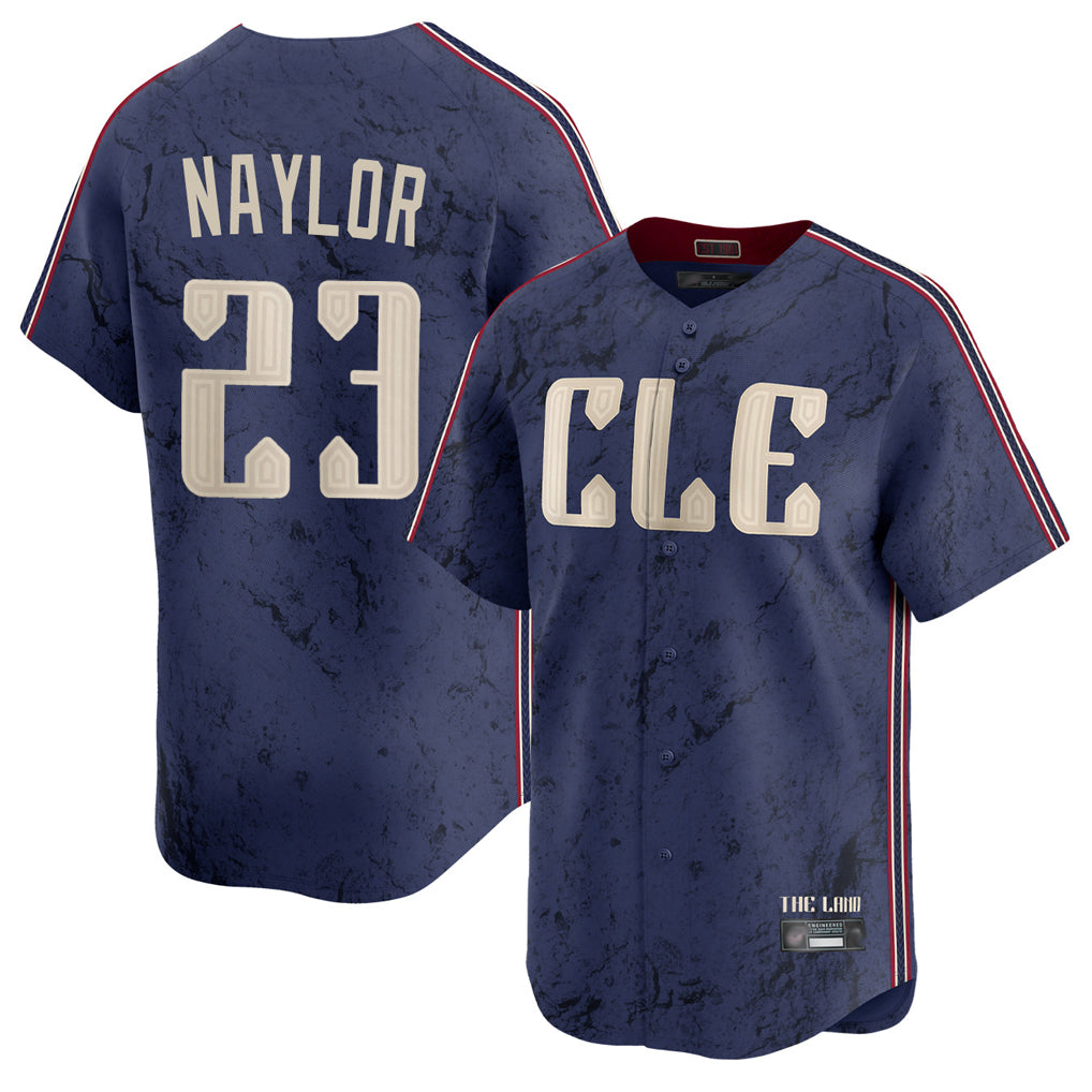 Trusc C.Guardians #23 Bo Naylor Player Navy City Connect Limited Home Stitched Jerseys