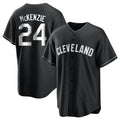 Trusc C.Guardians #24 Triston McKenzie Player Black Home Game Stitched Jerseys
