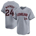 Trusc C.Guardians #24 Triston McKenzie Player Gray Road Limited Home Stitched Jerseys