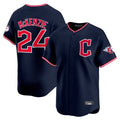 Trusc C.Guardians #24 Triston McKenzie Player Navy Limited Home Stitched Jerseys