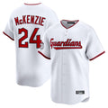 Trusc C.Guardians #24 Triston McKenzie Player White Limited Home Game Stitched Jerseys