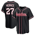 Trusc C.Guardians #27 Austin Hedges Player Black Fashion Out Home Game Stitched Jerseys