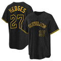 Trusc C.Guardians #27 Austin Hedges Player Black Snake Skin City Home Game Stitched Jerseys