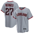 Trusc C.Guardians #27 Austin Hedges Player Gray Home Game Stitched Jerseys