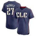 Trusc C.Guardians #27 Austin Hedges Player Navy City Connect Limited Elite Home Stitched Jerseys