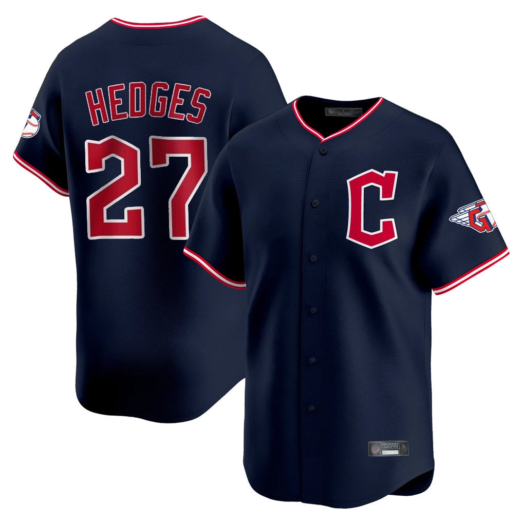 Trusc C.Guardians #27 Austin Hedges Player Navy Limited Home Stitched Jerseys