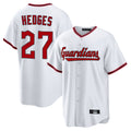 Trusc C.Guardians #27 Austin Hedges Player White Game Home Stitched Jerseys