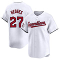 Trusc C.Guardians #27 Austin Hedges Player White Limited Home Stitched Jerseys
