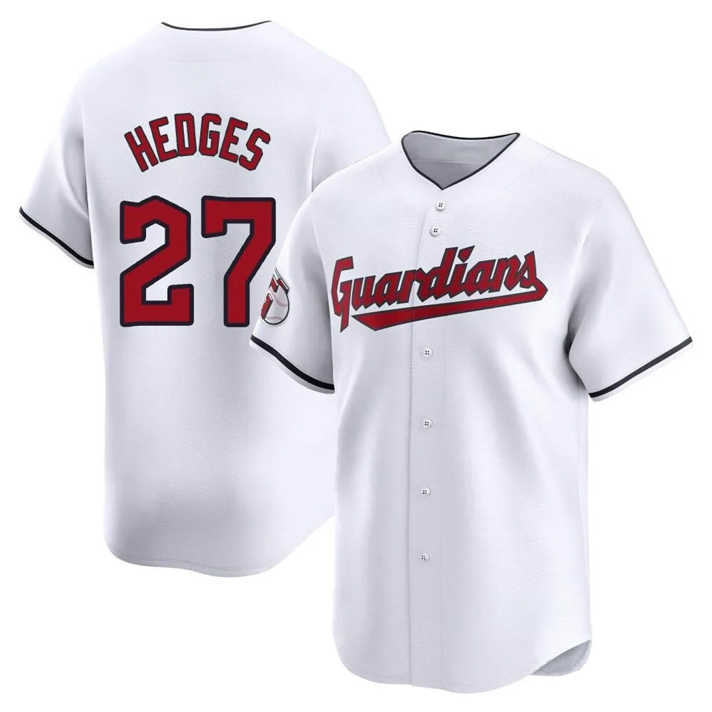 Trusc C.Guardians #27 Austin Hedges Player White Limited Home Stitched Jerseys