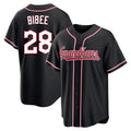 Trusc C.Guardians #28 Tanner Bibee Player Black Fashion Out Home Game Stitched Jerseys