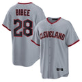 Trusc C.Guardians #28 Tanner Bibee Player Gray Home Game Stitched Jerseys