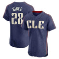 Trusc C.Guardians #28 Tanner Bibee Player Navy City Connect Limited Elite Home Stitched Jerseys