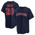 Trusc C.Guardians #28 Tanner Bibee Player Navy Game Home Stitched Jerseys
