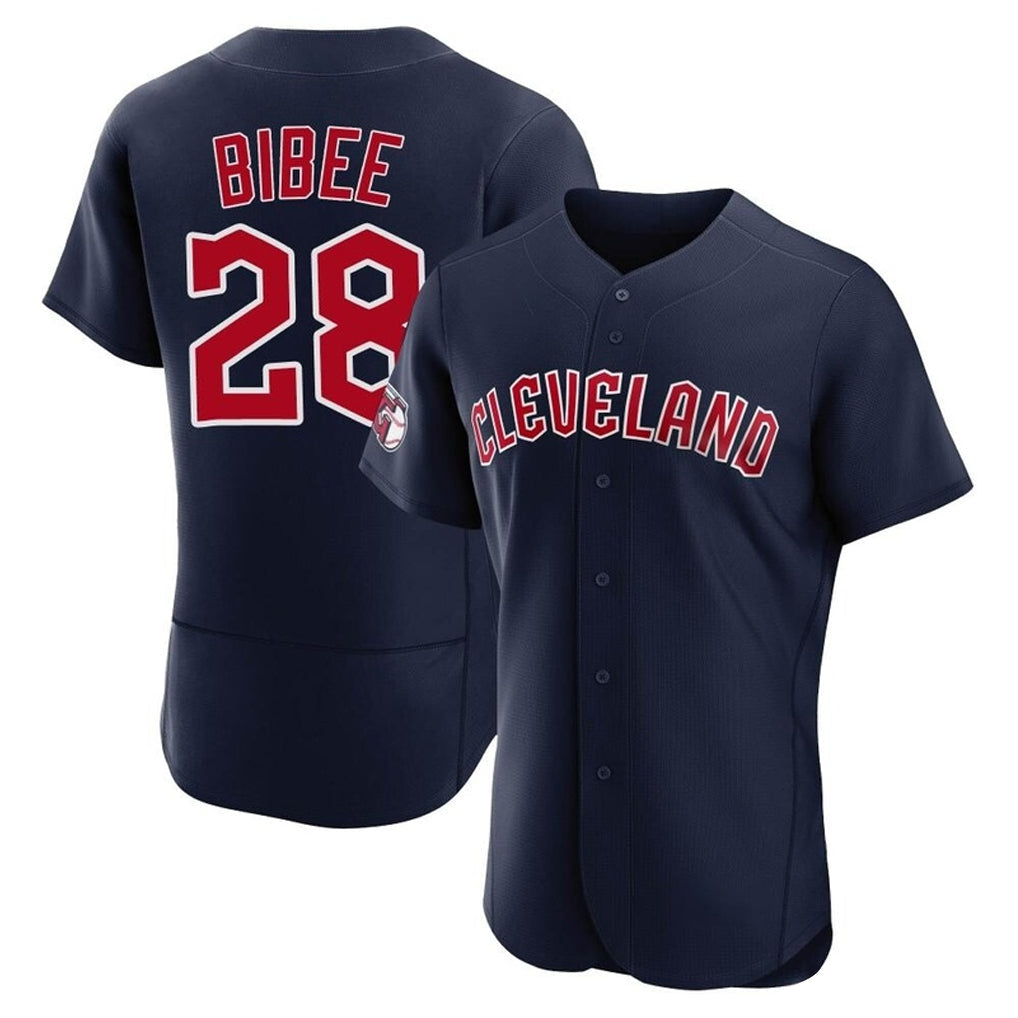 Trusc C.Guardians #28 Tanner Bibee Player Navy Limited Elite Home Stitched Jerseys