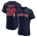 Trusc C.Guardians #28 Tanner Bibee Player Navy Limited Elite Home Stitched Jerseys