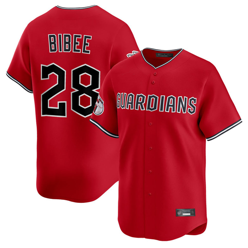 Trusc C.Guardians #28 Tanner Bibee Player Red Limited Home Stitched Jerseys