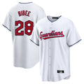 Trusc C.Guardians #28 Tanner Bibee Player White Home Game Stitched Jerseys