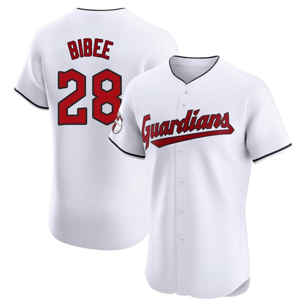 Trusc C.Guardians #28 Tanner Bibee Player White Limited Elite Home Stitched Jerseys