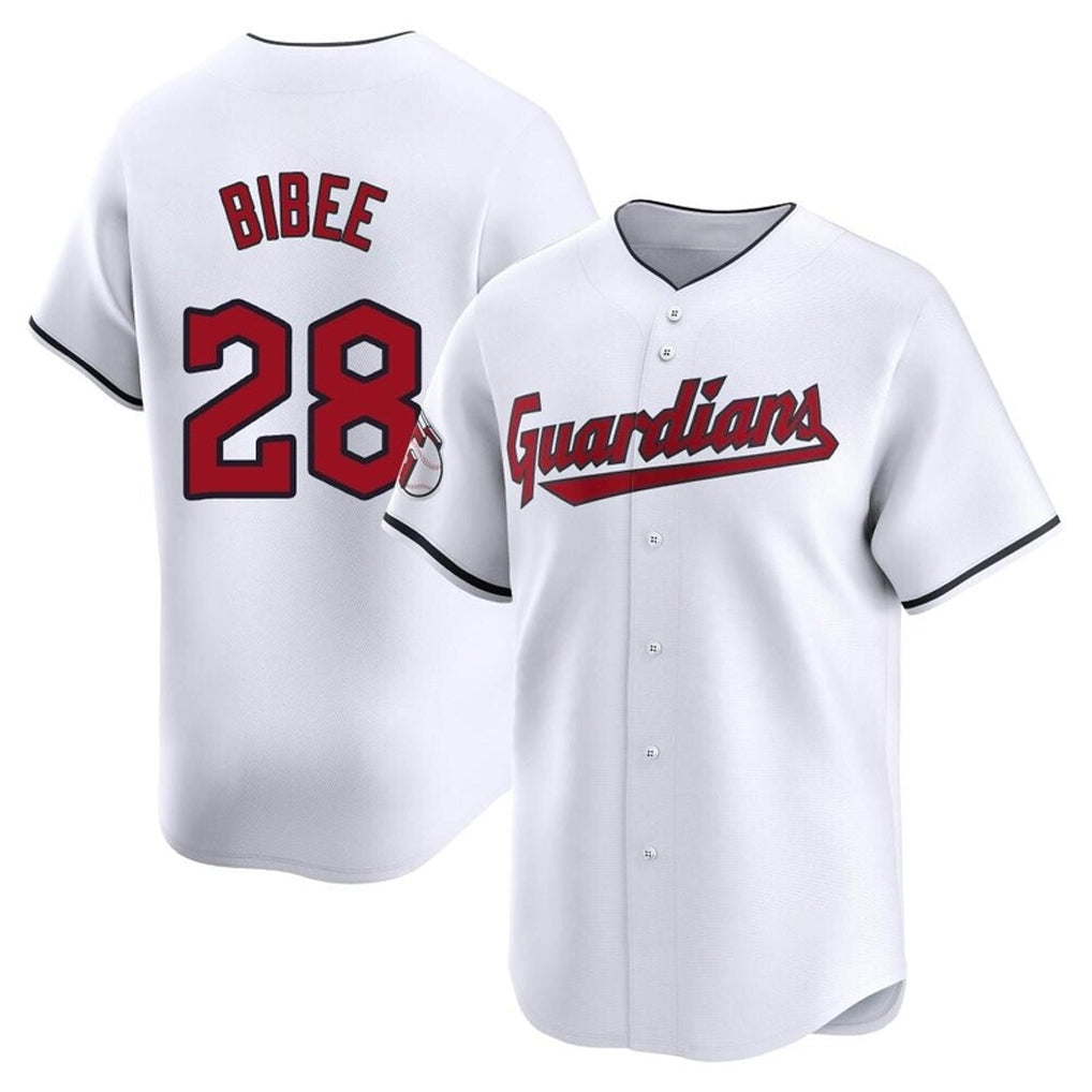 Trusc C.Guardians #28 Tanner Bibee Player White Limited Home Stitched Jerseys
