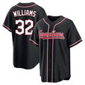 Trusc C.Guardians #32 Gavin Williams Player Black Fashion Out Home Game Stitched Jerseys