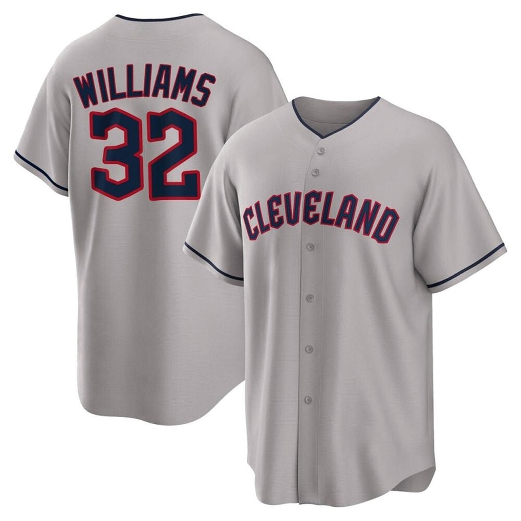 Trusc C.Guardians #32 Gavin Williams Player Gray Game Home Stitched Jerseys