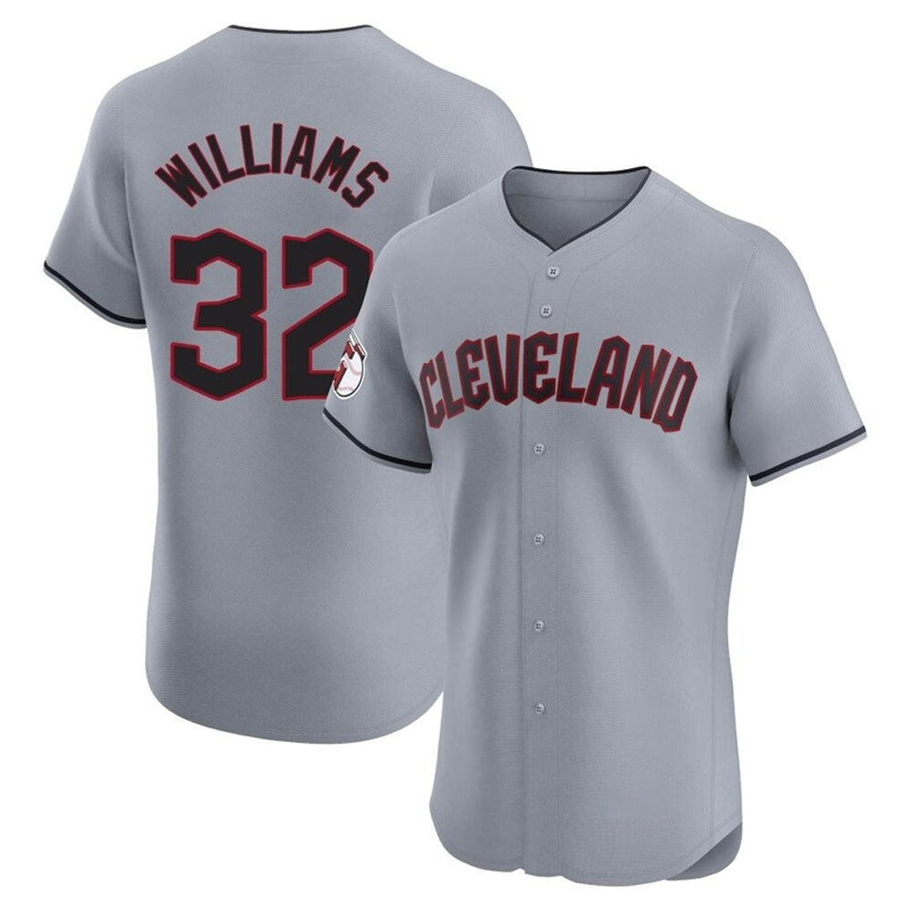 Trusc C.Guardians #32 Gavin Williams Player Gray Road Limited Elite Home Stitched Jerseys